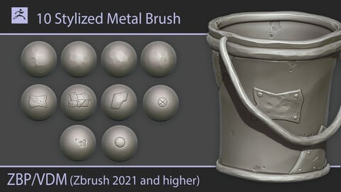 Stylized Metal Brush