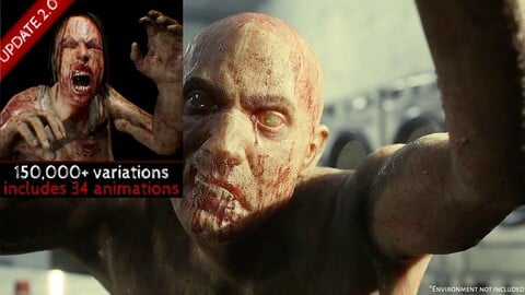 Zombies - Bloated Male/Female Twin-Pack [UE4]