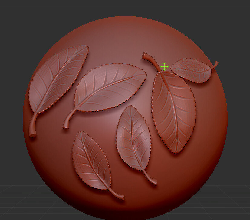 creating leaves in zbrush