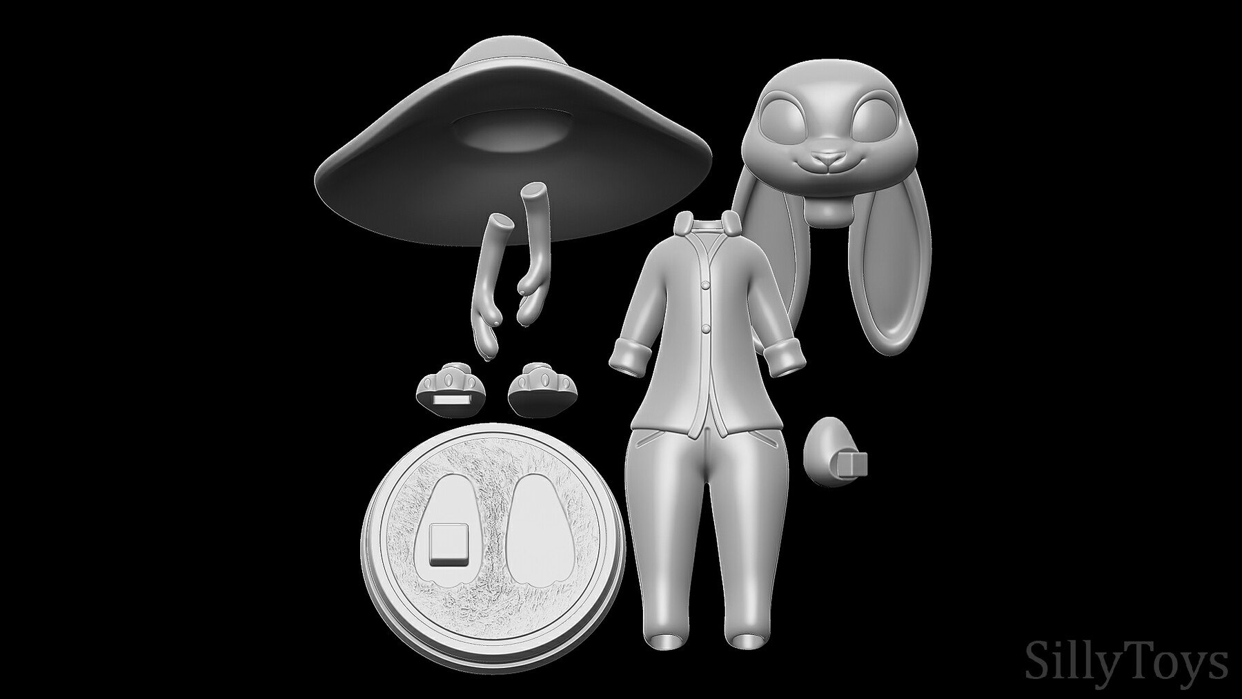 Artstation Judy Hopps Farmer Zootopia 3d Print Model Artworks