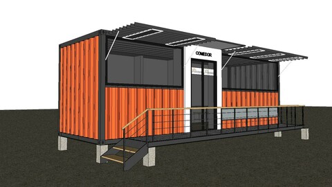 City Simple Art Building-Container-030