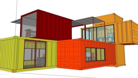 City Simple Art Building-Container-031