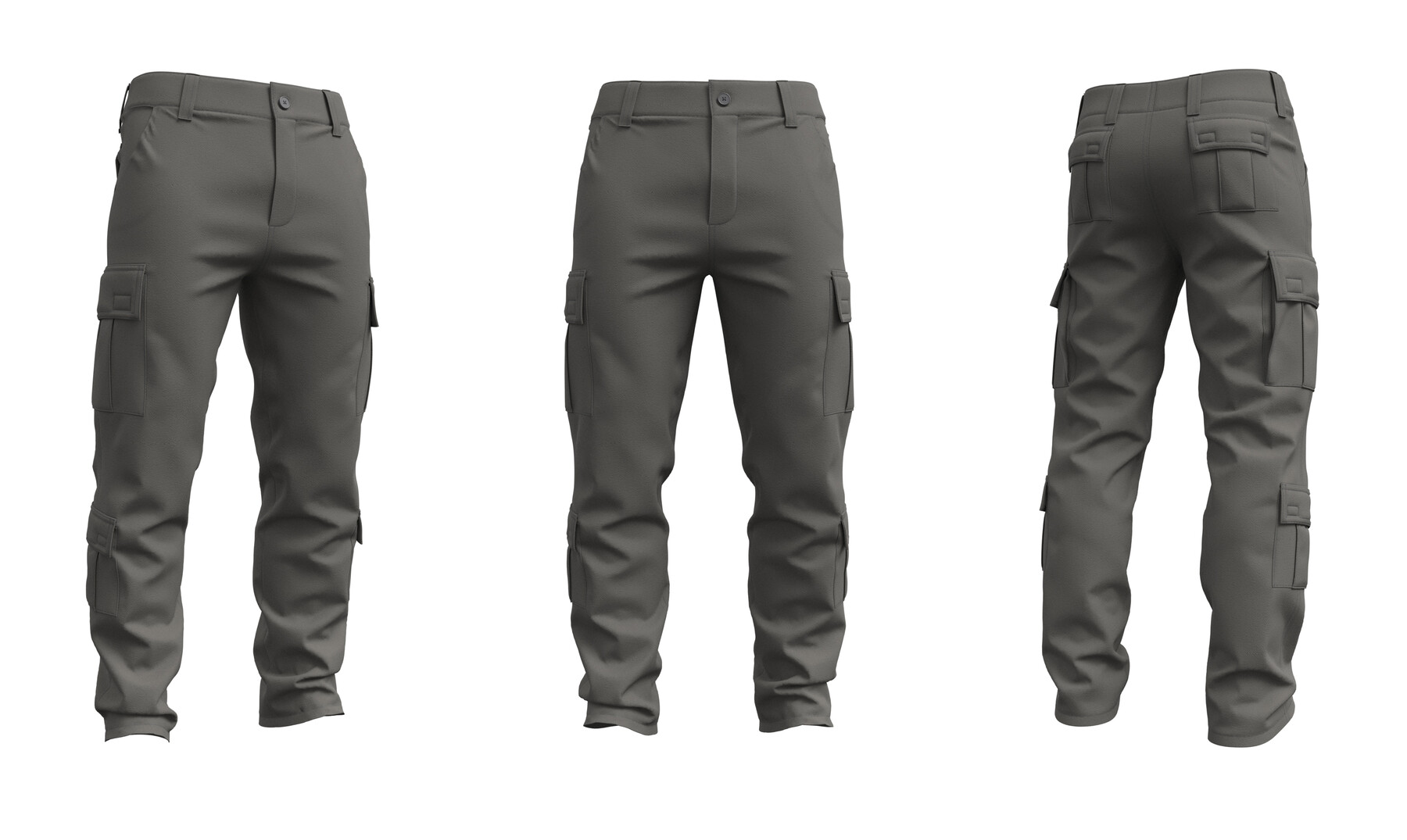 Mens Cargo Combat Slim Fit Trousers | Enzo Designer Menswear