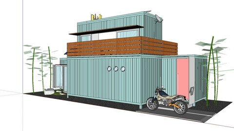 City Simple Art Building-Container-057