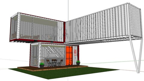 City Simple Art Building-Container-058