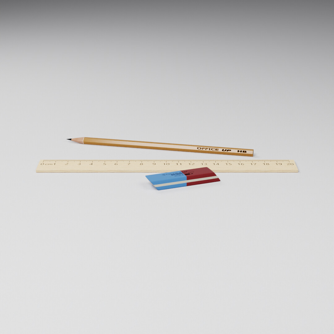 ArtStation - Wooden ruler | Resources