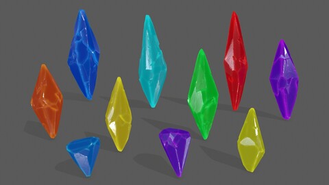 ArtStation - crystal set | Game Assets