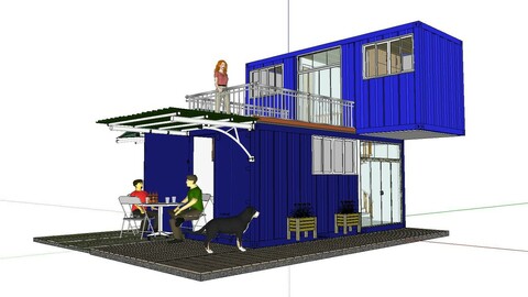 City Simple Art Building-Container-063