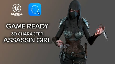 Assassin Girl - Game ready