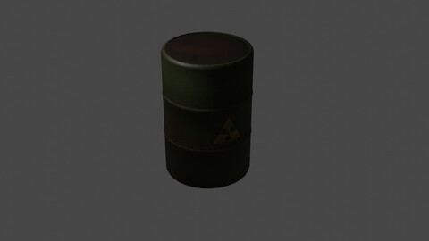 Rusty Barrel 3D model