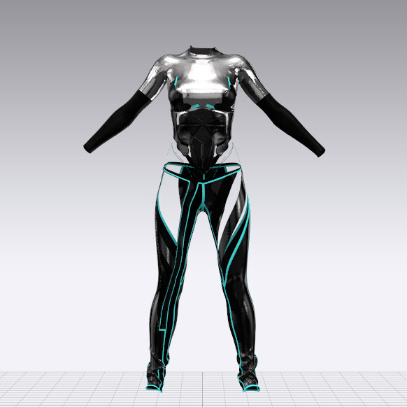 ArtStation - GENESIS 8 FEMALE CYBERPUNK SET # 2: CLO3D, MARVELOUS ...