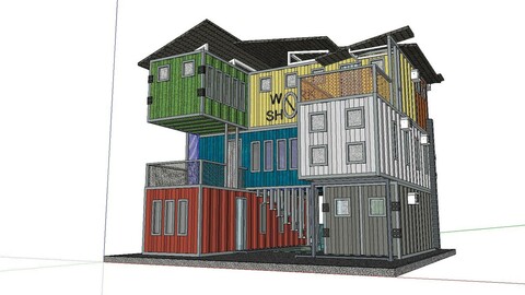 City Simple Art Building-Container-0128