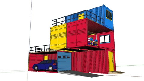 City Simple Art Building-Container-0153