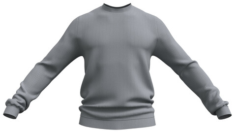 Mens Sweater Basic (Marvelous Designer / Clo 3D project)