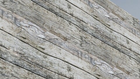 Old Wood Wall 3 PBR Material