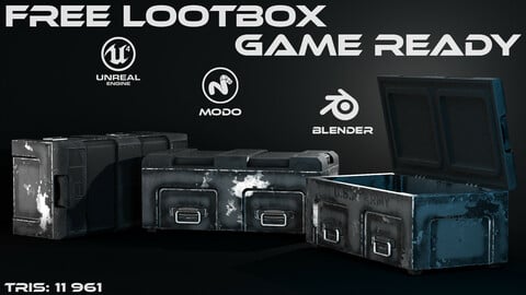 Free Props Lootbox Game Assets - U.S.A Army