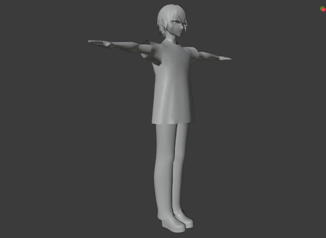 Artstation Game Ready Low Poly Anime Character Boy 42 Game Assets