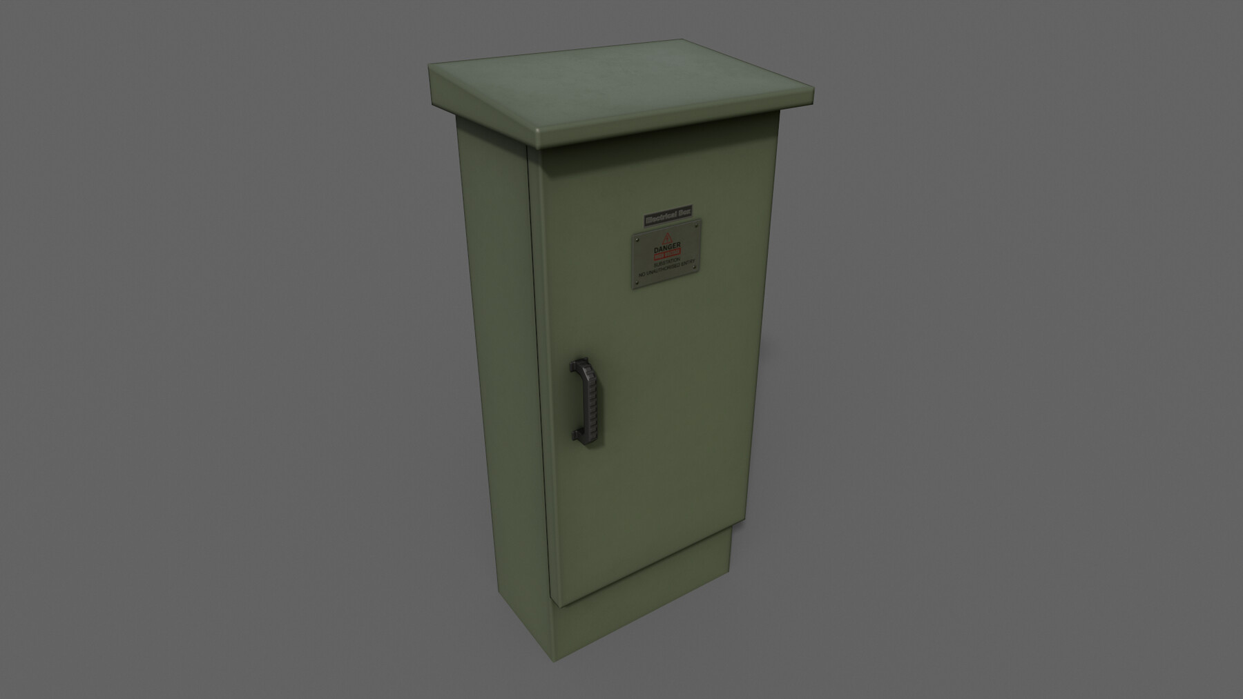 ArtStation - PBR Electric Box (DarkGreen) Ver.5 | Game Assets