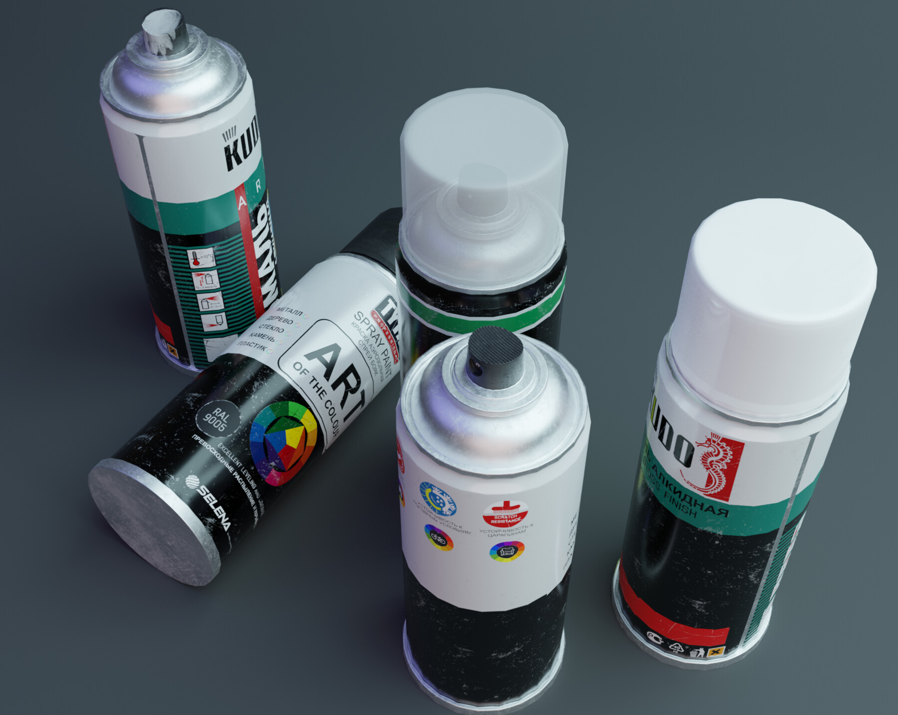 ArtStation spraypaint Game Assets