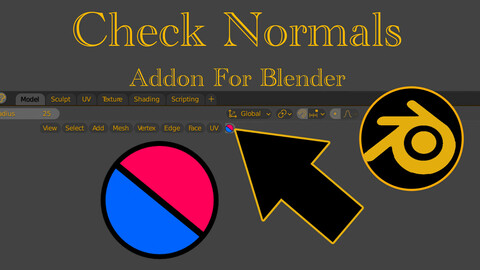 Check Normals addon for Blender