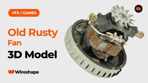 Old Rusty Fan Raw Scanned 3D Model