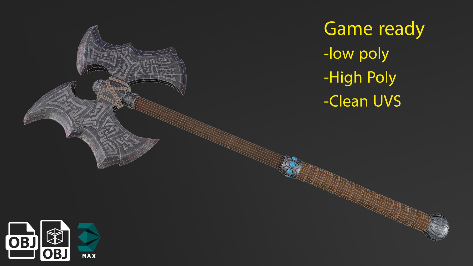 ArtStation battle axe Game Assets
