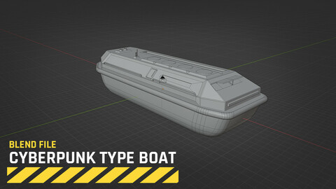 Cyberpunk type boat