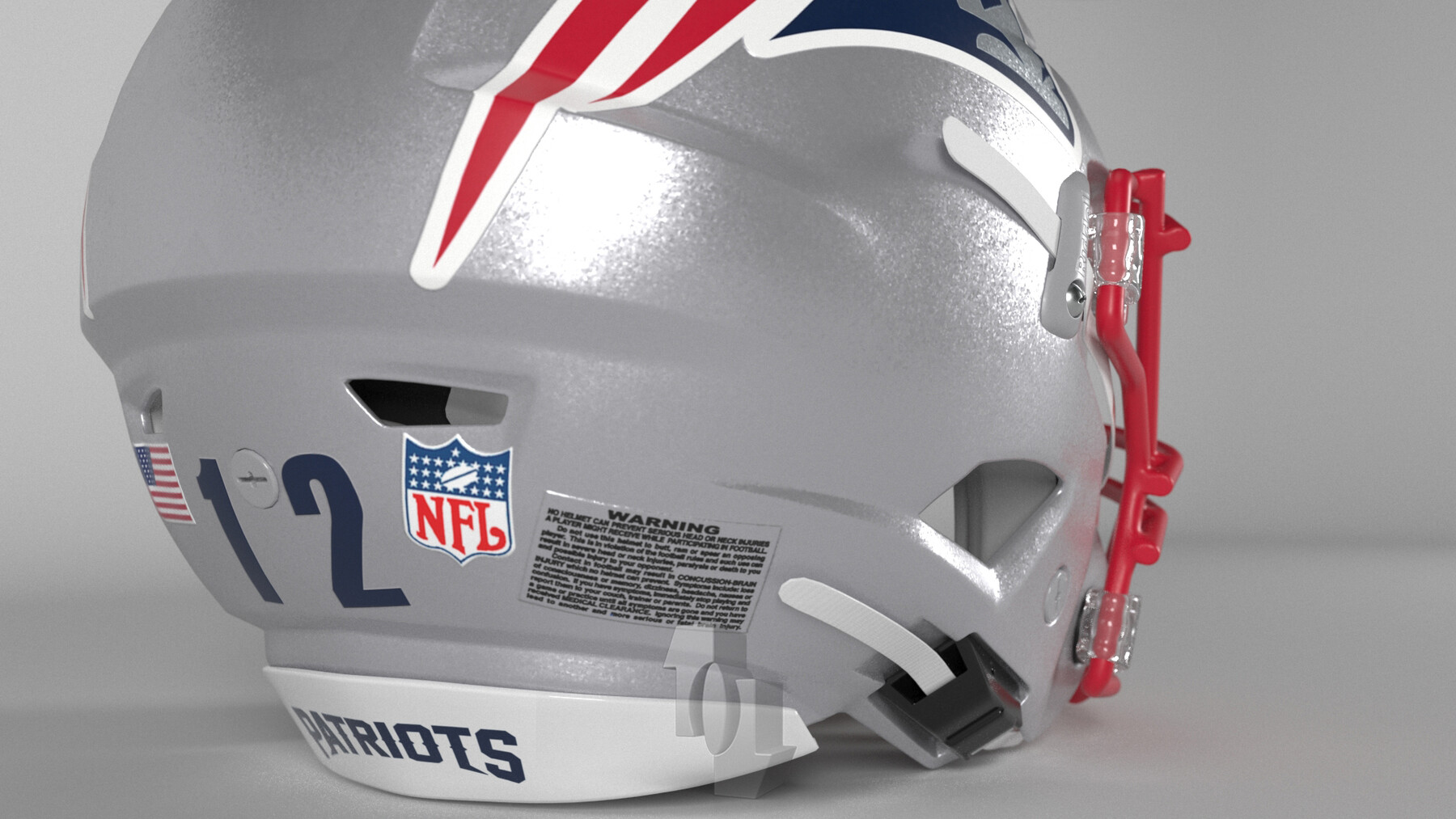 ArtStation - NFL Helmets AFC East Collection PBR 3D model