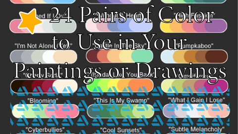 Color Palette 15 for Clip Studio Paint and Ex