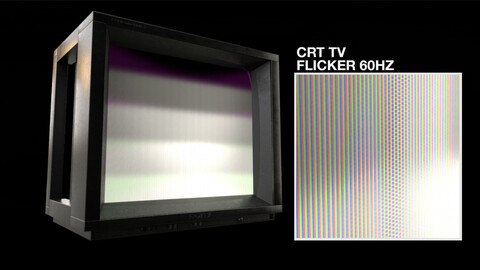 CRT TV Flicker 60Hz Texture