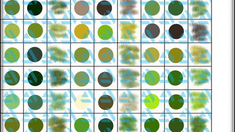 grass color palette for Clip Studio Paint and Ex