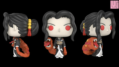 Demon Slayer Funko POP Muzan Kibutsuji Geisha ~digital .stl files~