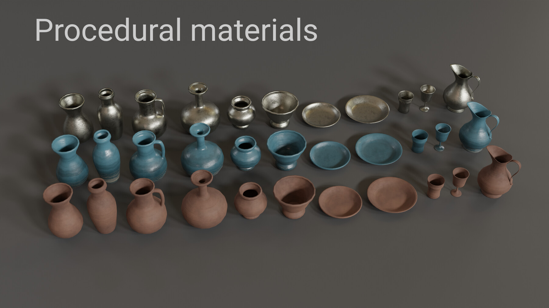 ArtStation Medieval Tableware Game Assets