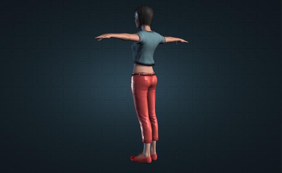 Premium PSD  3d character artist t pose