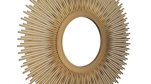 Leaf Round Mirror