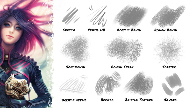 ArtStation - Basic Brush Set for Clip Studio Paint | Brushes