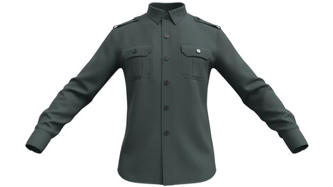 Military Shirt (Marvelous Designer / Clo 3D project)