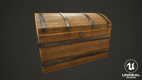 Medieval Treasure Chest - Wooden Chest IV