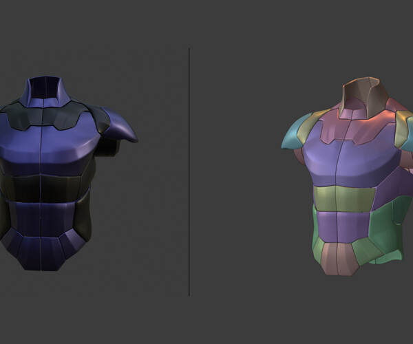 ArtStation Body armor Game Assets