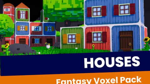 Modular House - Fantasy Voxel Pack