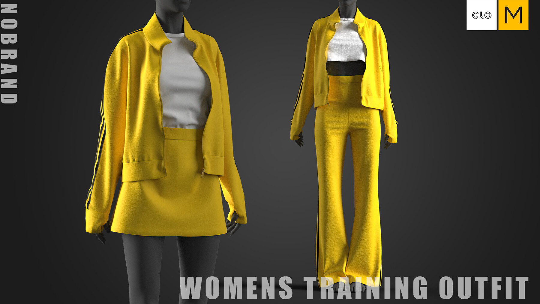 ArtStation - Womens - Training Outfit | Game Assets