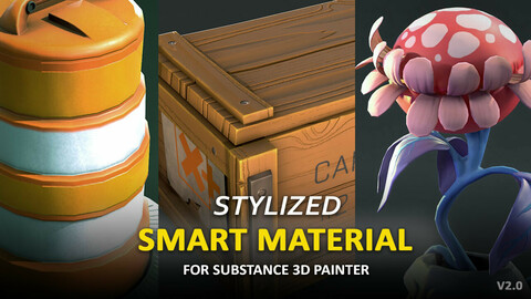 Stylized Smart Material 2.0 For Substance 3D Painter