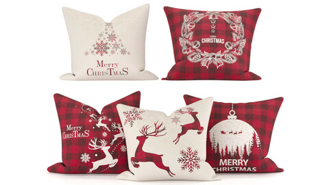 5 Cute Christmas Pillows - Vol 01