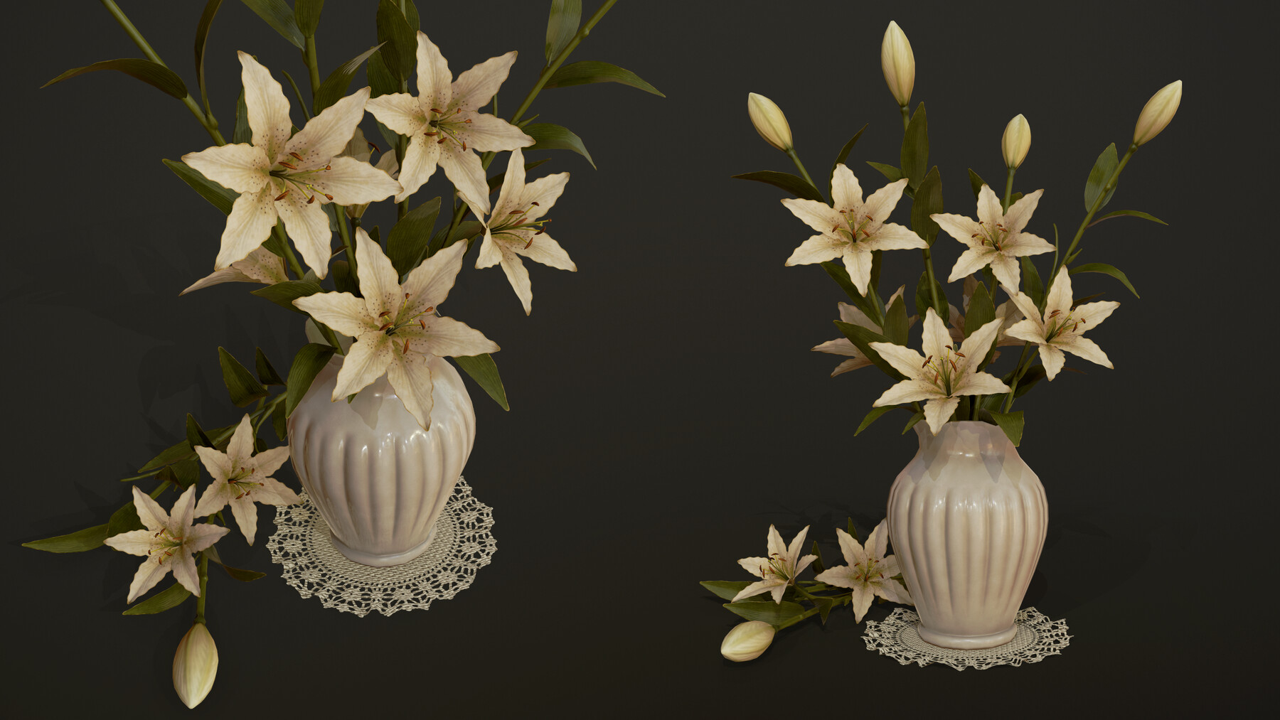 ArtStation - Bouquet with Lilies | Game Assets