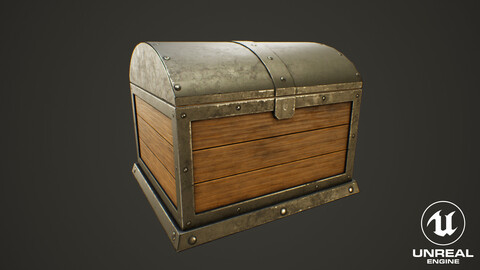 Medieval Treasure Chest - Wooden Chest VIII