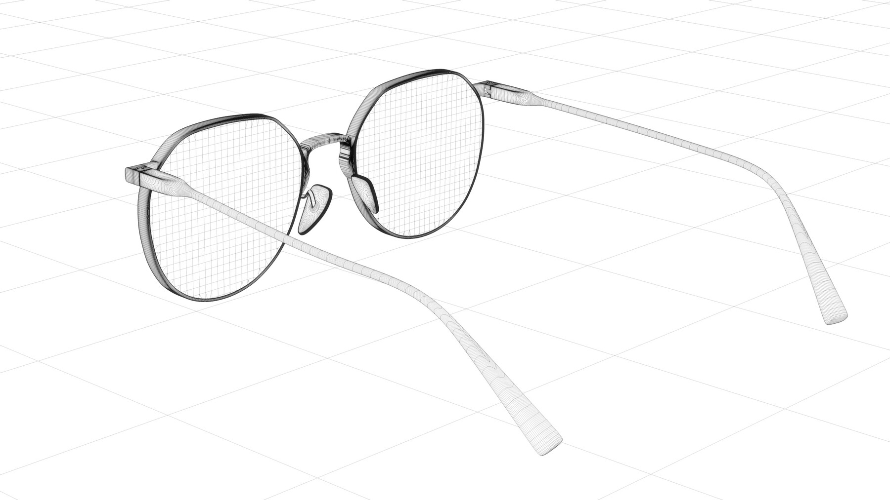 Marc Jacobs Metal Round Sunglasses 3D model