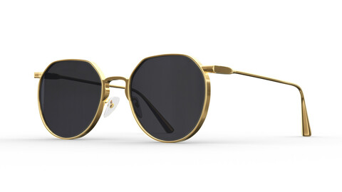 Marc Jacobs Metal Round Sunglasses 3D Model