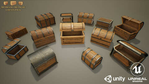 Medieval Treasure Chests Pack