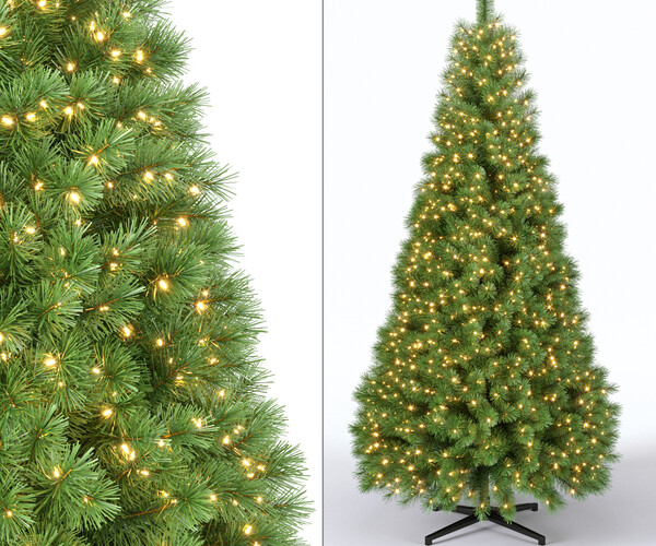 ArtStation TreeChristmas Tree 9 feet With Lights Resources