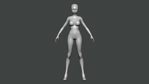 3D Model-BASE MESH0004